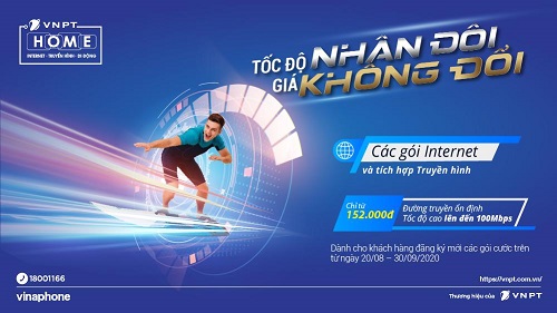 Lắp Mạng VNPT Tốc Độ Nhân Đôi Giá Không Đổi - Chỉ Từ 152.000đ/tháng