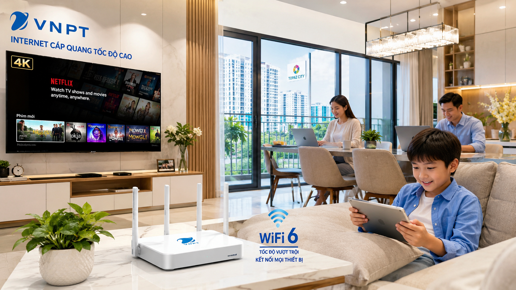 Bảng Giá Lắp Mạng WiFi VNPT Tại Chung Cư Topaz City Mới Nhất 2026