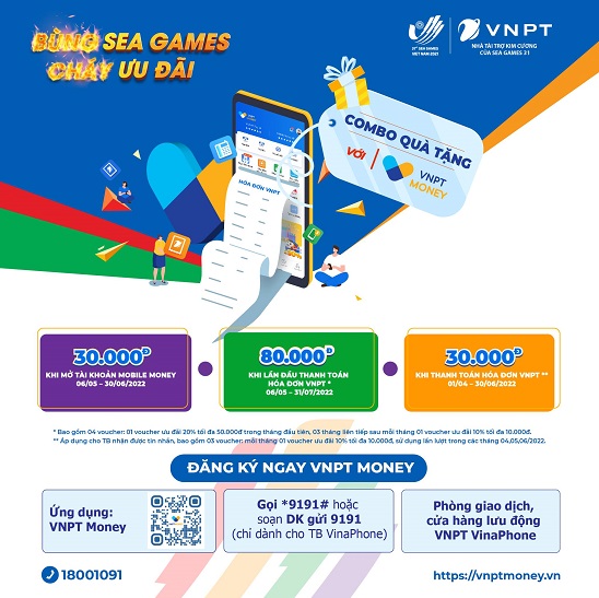 Nhà mạng VNPT tưng bừng ưu đãi chào đón SEA Games 31