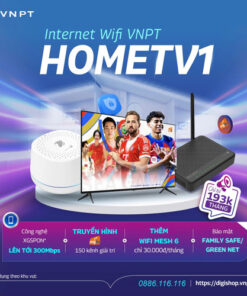 Internet VNPT HOMETV 1, HOMETV 2, HOMETV 3 TP.HCM Tốc Độ Cao, Xem MyTV Mọi Lúc, Ưu Đãi Tặng Thêm 01 Tháng Cước