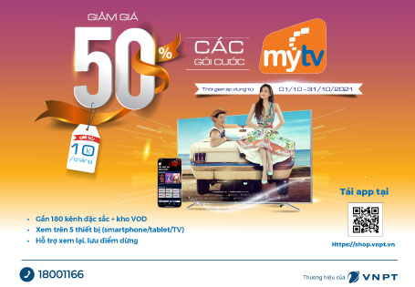 Ứng Dụng MyTV Siêu Khuyến Mãi Giảm Giá Đến 50% 