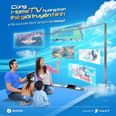 lắp mạng cáp quang vnpt + truyền hình MyTV gói Home TV