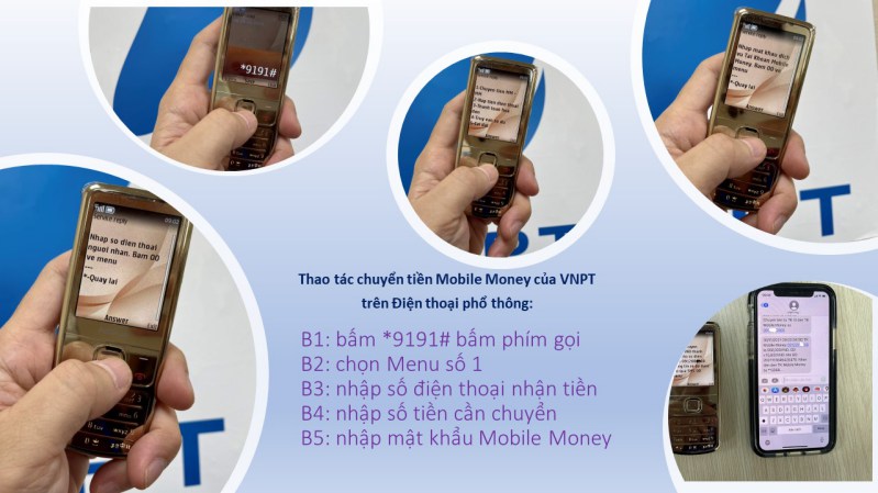 Hướng dẫn đăng ký và sử dụng mobile money trên điện thoại không phải smart phone