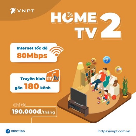 Lắp wifi siêu tiết kiệm với gói cước tích hợp HomeTV2 mạng VNPT