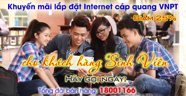 Khuyến Mãi Internet Cáp Quang Cho Sinh Viên