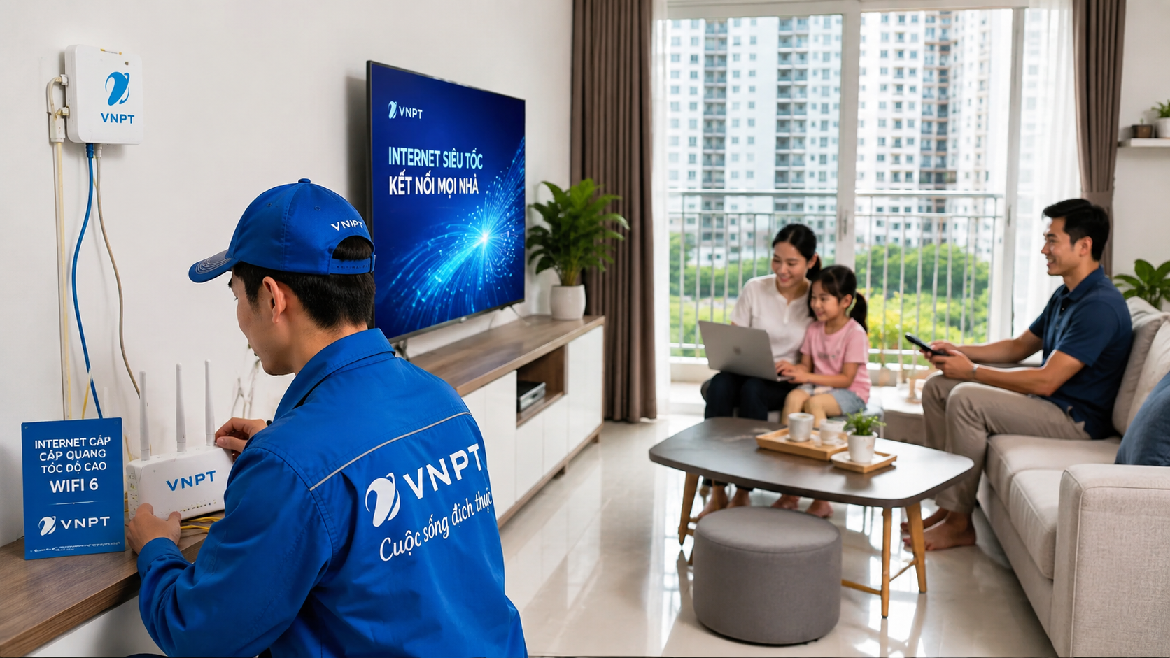 Lắp Mạng Wifi VNPT Chung Cư Phú Mỹ Thuận, Internet Cáp Quang Tốc Độ Cao