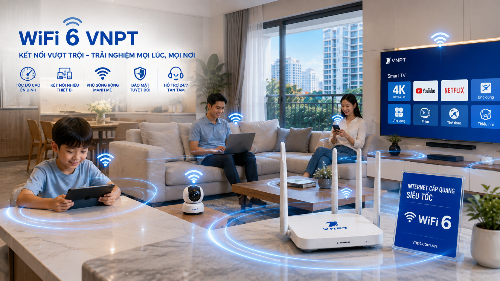 Lắp Mạng WiFi VNPT Khu Dân Cư Hiệp Thành 2