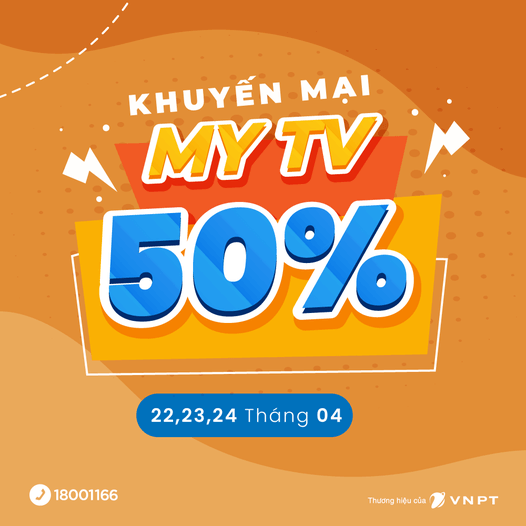 Truyền Hình MyTV Giảm 50% Chỉ 8800đ/tháng