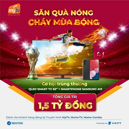 Săn quà nóng - Cháy mùa bóng Khởi tranh World Cup 2022TM cùng truyền hình MyTV của VNPT