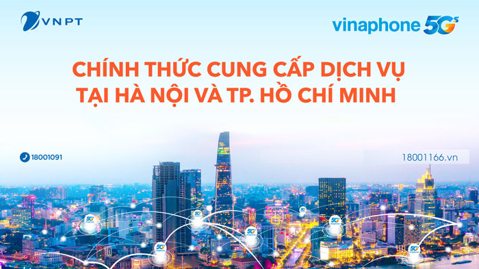 Sóng 5G Vinaphone Chính Thức Tại TPHCM Và Hà Nội Từ 19-12-2020