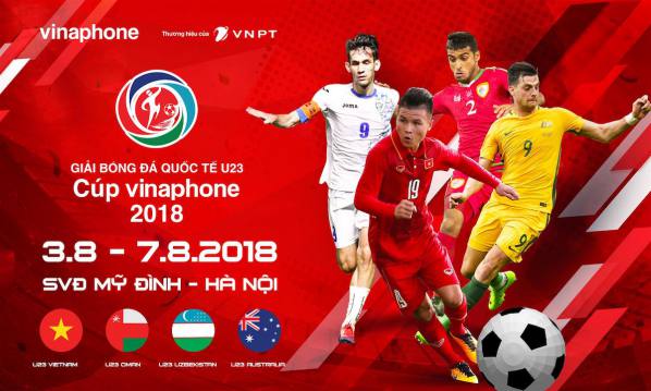 VNPT tài trợ và tiếp sóng truyền hình trực tiếp giải bóng đá Quốc tế tứ hùng U23 Cúp Vinaphone 2018