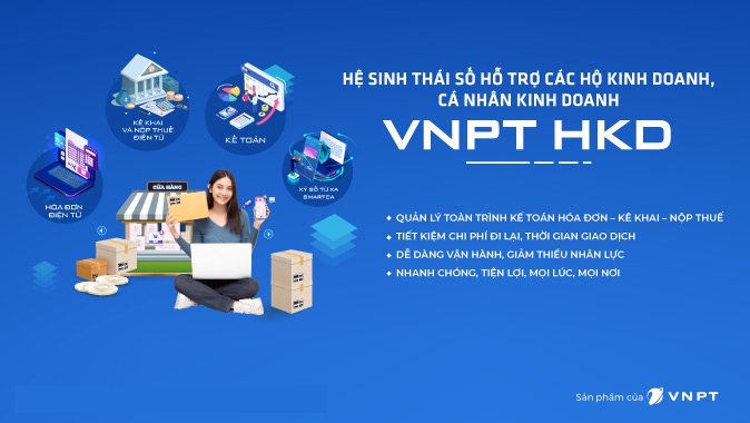 Phần mềm hỗ trợ hộ kinh doanh chuyển đổi số VNPT HKD